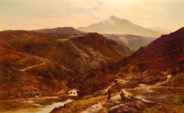 Moel Siabab North Wales landscape Sidney Richard Percy Mountain Oil Paintings